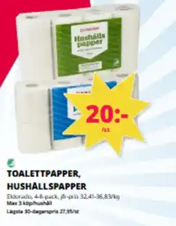 Tempo ELDORADO Toalettpapper, hushållspapper erbjuda