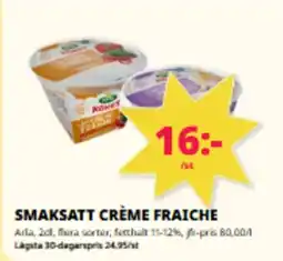 Tempo Arla Smaksatt crème fraiche erbjuda