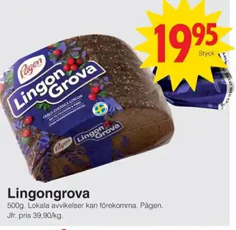 Matöppet Pågen Lingongrova erbjuda