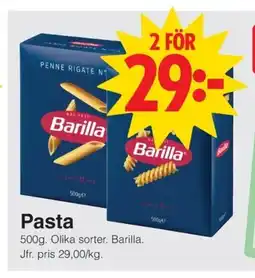 Matöppet Barilla Pasta erbjuda