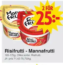Matöppet Risifrutti - Mannafrutti erbjuda