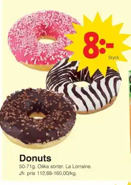 Matöppet Donuts erbjuda