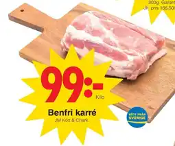Matöppet Benfri karré erbjuda