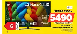 Power LG 55" 4K Smart TV 55NANO81A6A erbjuda