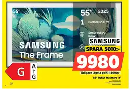 Power SAMSUNG 55" QLED 4K Smart TV TQ55LS03FAUXX erbjuda