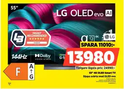 Power LG 55" 4K OLED Smart TV OLED55C54LA erbjuda