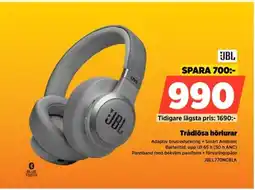 Power JBL Trådlösa hörlurar JBLL770NCBLK erbjuda