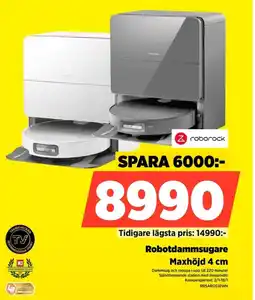 Power Roborock Robotdammsugare RRSAROSIOWH erbjuda