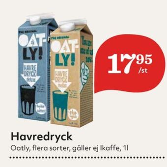 Hemköp Oatly Havredryck erbjuda