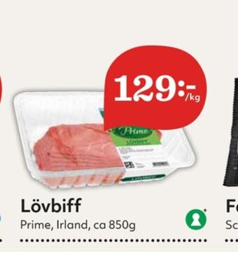 Hemköp Prime Lövbiff erbjuda