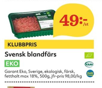 Hemköp Garant Blandfärs erbjuda