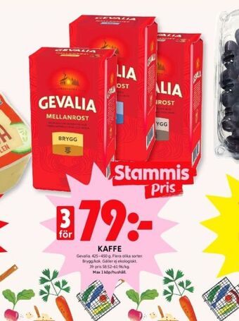 ICA Kvantum Gevalia Kaffe malet erbjuda