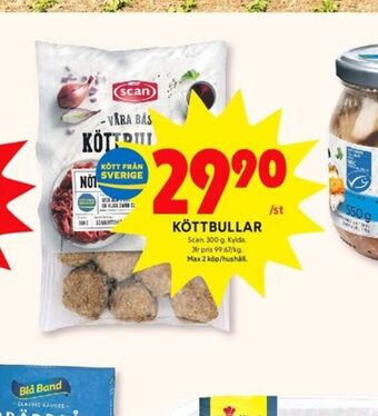 ICA Kvantum Scan Köttbullar erbjuda