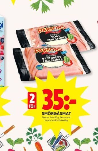 ICA Kvantum Pärsons Smörgåspålägg erbjuda