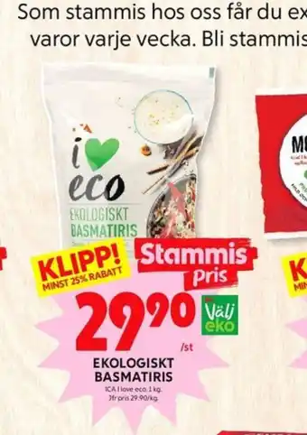 ICA I love eco Basmatiris