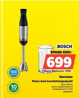 Power BOSCH Stavmixer MSM6M610 erbjuda