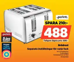Power Point Brödrost POTA5741GS erbjuda