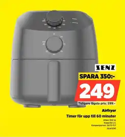 Power SENZ Airfryer SEAF1010 erbjuda