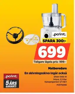 Power Point Matberedare POFP5000 erbjuda