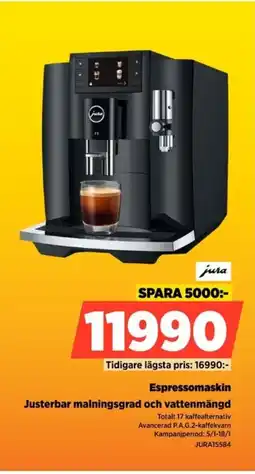 Power Espressomaskin JURA15584 erbjuda