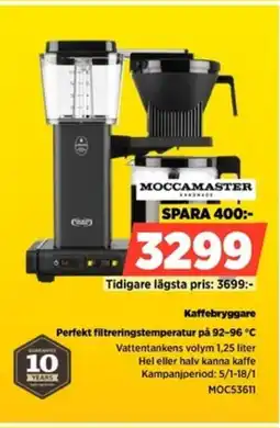 Power MOCCAMASTER Kaffebryggare MOC53611 erbjuda