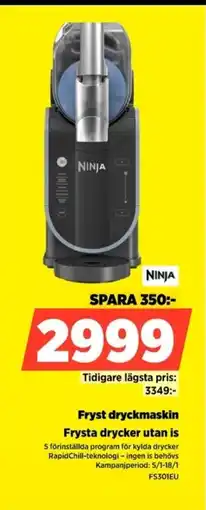 Power NINJA Fryst dryckmaskin FS301EU erbjuda