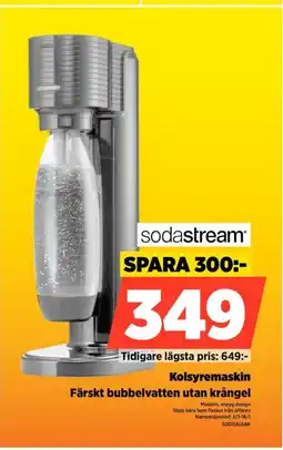 Power Sodastream Kolsyremaskin SODGAIABK erbjuda