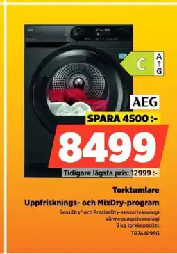 Power AEG Torktumlare TR744P95G erbjuda