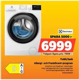 Power Electrolux Tvätt/tork EWG702P94P erbjuda