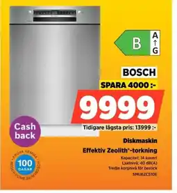 Power BOSCH Diskmaskin SMU6ZCS10E erbjuda