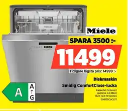 Power Miele Diskmaskin G5612SCUCLST erbjuda