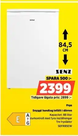 Power SENZ Frys SEFR85EW erbjuda