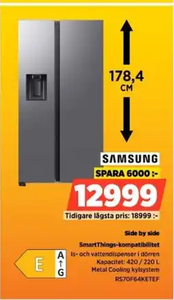 Power SAMSUNG Side by side RS70F64KETEF erbjuda