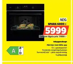 Power AEG Inbyggnadsugn TU5PB40XSB erbjuda