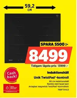 Power Induktionshäll T66FTX4L0 erbjuda