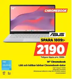 Power ASUS 14" Chromebook CX1405CKANK01 erbjuda