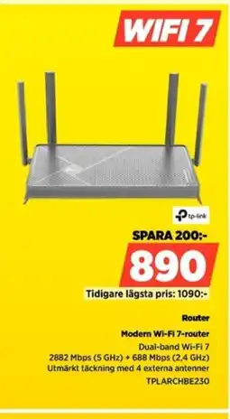 Power Router TPLARCHBE230 erbjuda