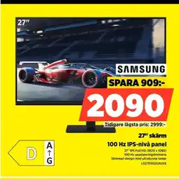 Power SAMSUNG 27" skärm 27" LS27D302GAUXE erbjuda