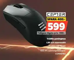Power CEPTER Trådlös gamingmus COMNIPRO erbjuda