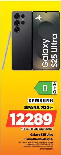 Power SAMSUNG Galaxy S25 Ultra SMS938BZKDEUB erbjuda