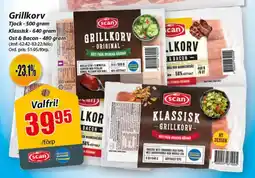 Extra Mjällby Stormarknad Scan Grillkorv erbjuda