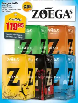 Extra Mjällby Stormarknad Zoegas Kaffe erbjuda