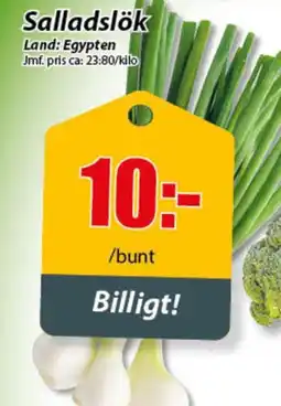 Extra Mjällby Stormarknad Salladslök erbjuda