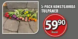 Extra Mjällby Stormarknad 5-pack Konstgjorda tulpaner erbjuda