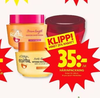 ICA Kvantum Elvital Inpackning erbjuda