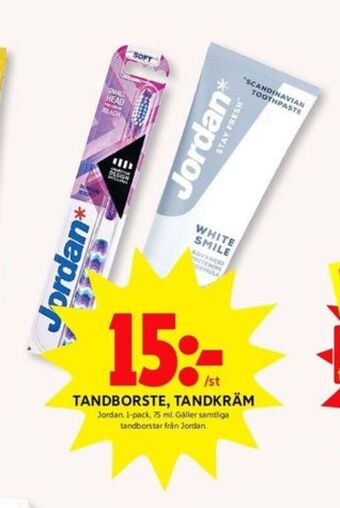 ICA Kvantum Jordan Tandkräm erbjuda