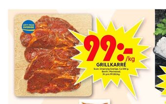 ICA Maxi Scan Karrékotlett erbjuda