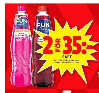ICA Maxi Fun Light Lättdryck erbjuda