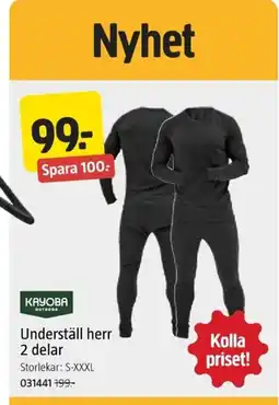 Jula Underställ herr 2 delar erbjuda