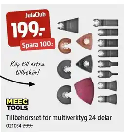 Jula Tillbehörsset för multiverktyg 24 delar erbjuda